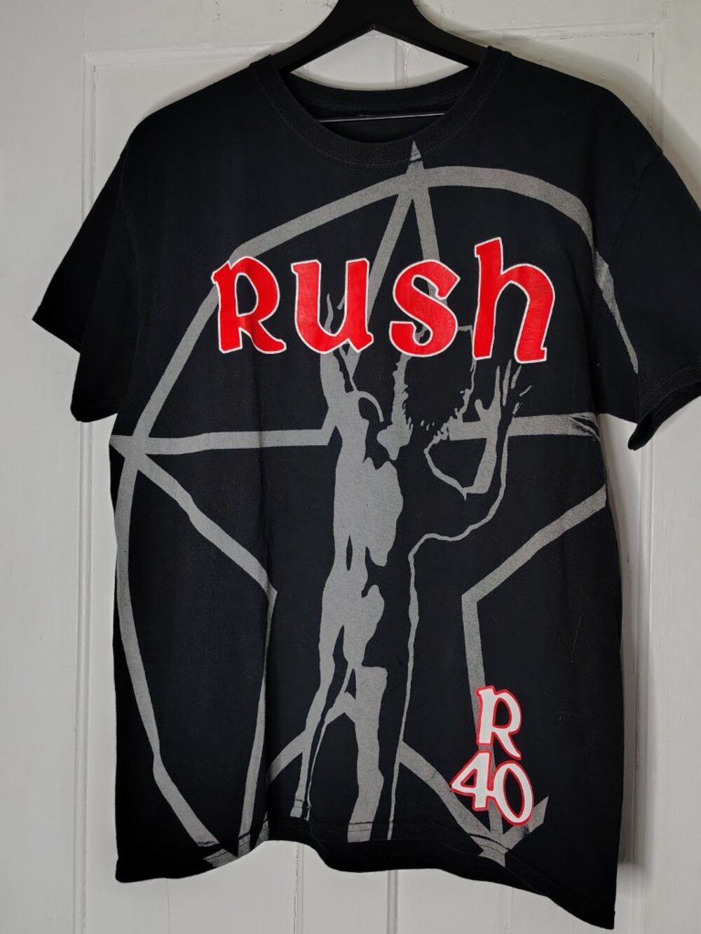 Rush Band R40 40th Anniversary Tour Short Sleeve Crew Neck T-Shirt Mens Large